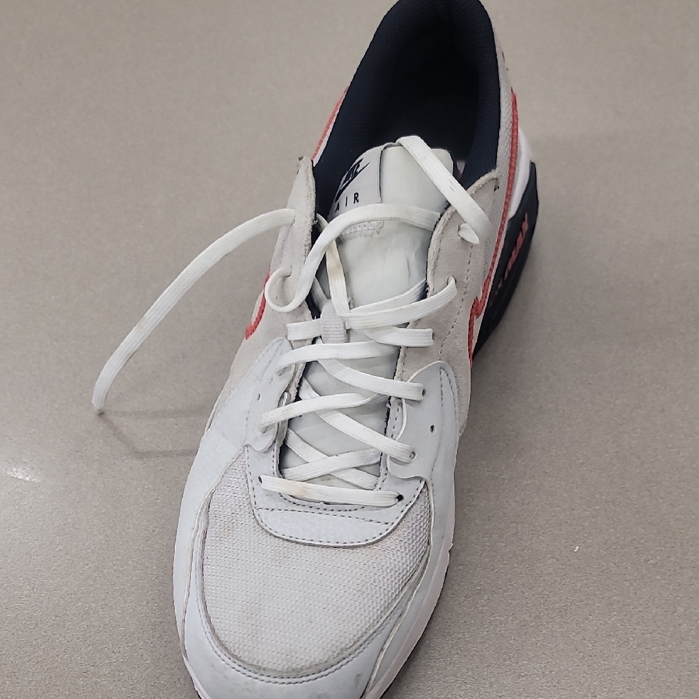 Nike Air Men's Sneakers in White and Red - Picture 8 of 16